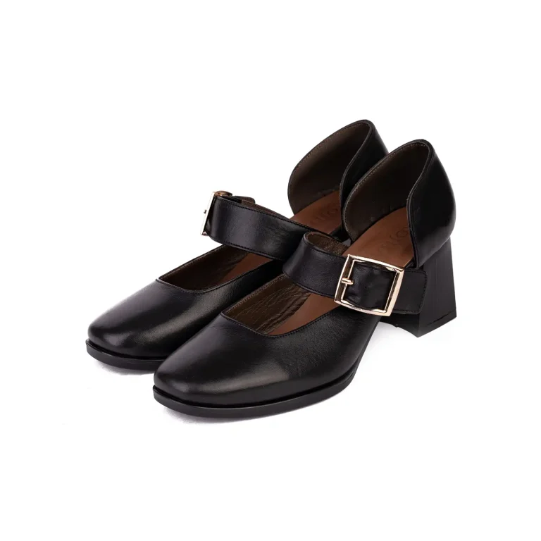 Ankle Strap High Heels Shoes Code 5213C Black Color Shot copy