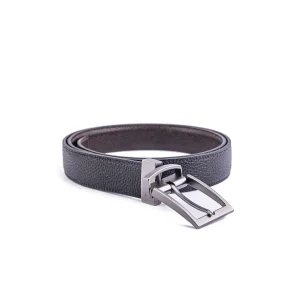 Mens Reversible Leather Belts Code 6153A BlackBrown Color Front S copy