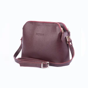Womens Leather Bag Code 9502B Crimson Color Variety Angles copy