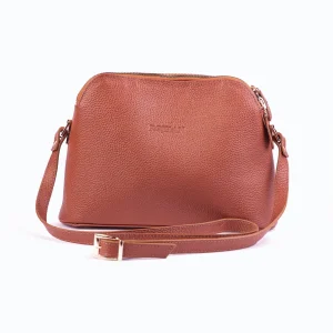 Womens Leather Bag Code 9502B Honey Color Front View copy