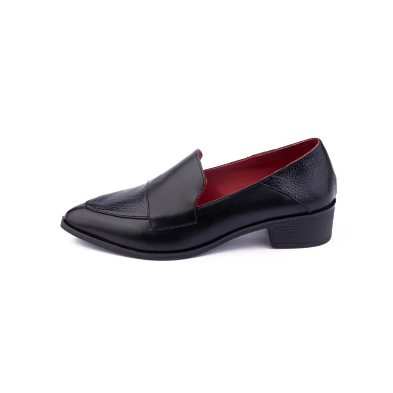 Womens Leather Classic Shoes Code 5189C Black Color Side Shot copy