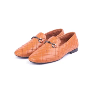 Womens Leather Loafers Code 5232B Honey Color Shot copy