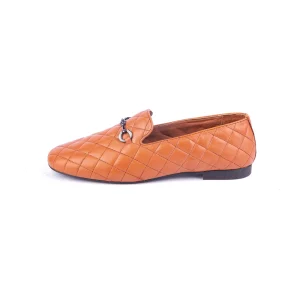 Womens Leather Loafers Code 5232B Honey Color Side Shot copy