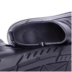 Mens Leather Boots Code 7133Z Black Color Detail View copy