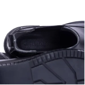 Mens Leather Boots Code 7135Z Black Color Detail View copy