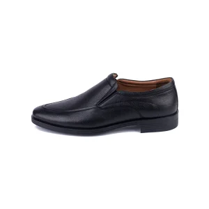 Mens Classic Leather Shoes Code 7123E Black Color Side Shot copy