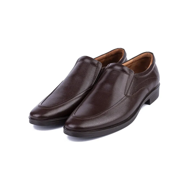 Mens Classic Leather Shoes Code 7123E Brown Color Shot copy