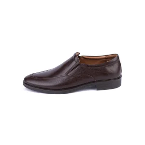 Mens Classic Leather Shoes Code 7123E Brown Color Side Shot copy