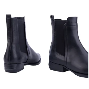Womens Leather Boots Code 5217Z Black Color Back Shot copy