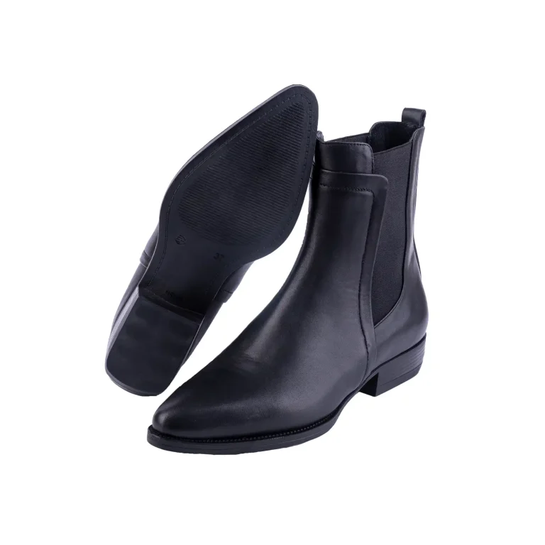 Womens Leather Boots Code 5217Z Black Color Detail Shot copy