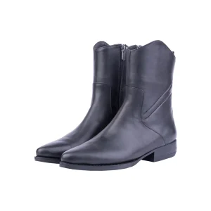 Womens Leather Boots Code 5217ZB Black Color Shot copy