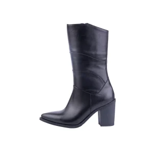 Womens Leather Boots Code 5218Z Black Color Side Shot copy