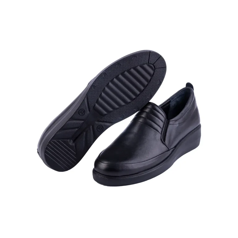 Womens Leather Casual Shoes Code 5246J Black Color Detail Shot copy 1