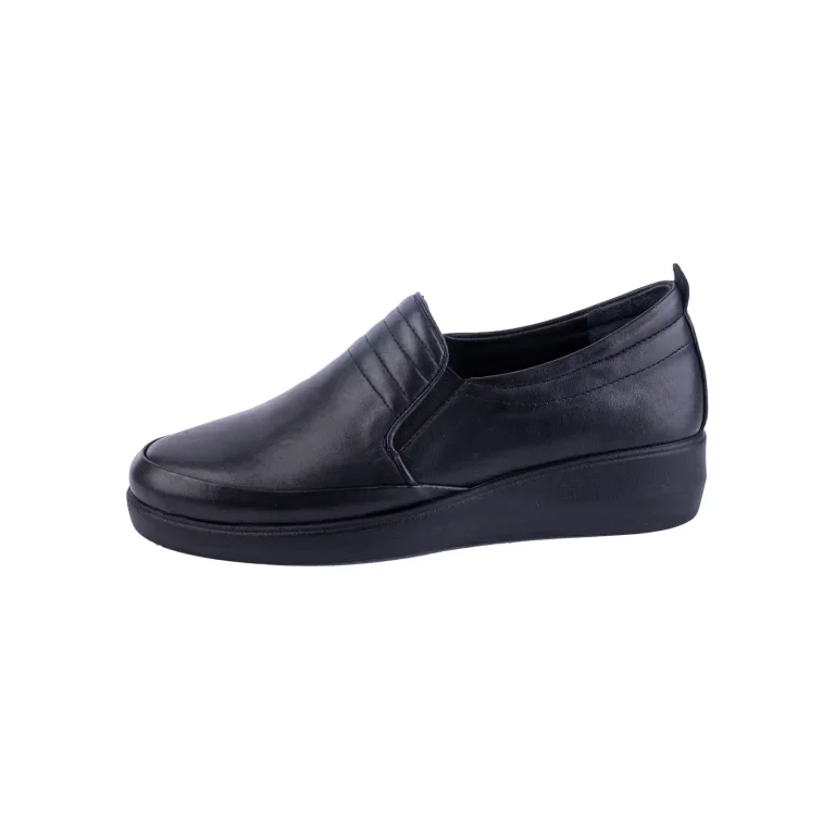 Womens Leather Casual Shoes Code 5246J Black Color Side Shot copy 1