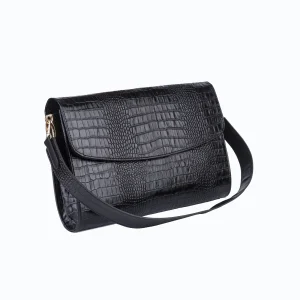 Womens Leather Handbags Code 9244B Croco Black Color Variety Angles copy 1