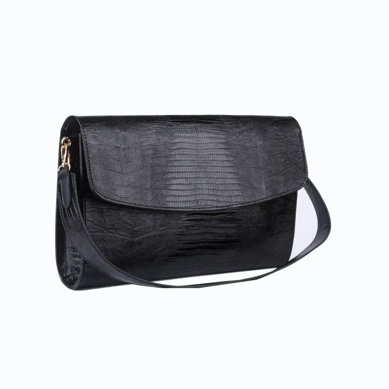 Womens Leather Handbags Code 9244B Lizard Black Color Variety Angles copy 1