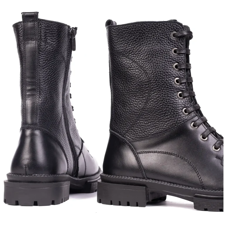 Womens Leather Boots Code 5197Z Black Color Back Shot copy