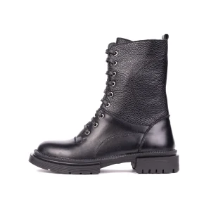 Womens Leather Boots Code 5197Z Black Color Side Shot copy