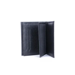Leather Floater Card Holder Code 4003A Black Color Detail View copy