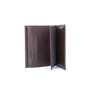 Leather Floater Card Holder Code 4003A Brown Color Detail View copy