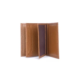 Leather Floater Card Holder Code 4003A Honey Color Detail View copy