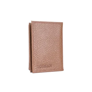 Leather Floater Card Holder Code 4003A Honey Color Front View copy