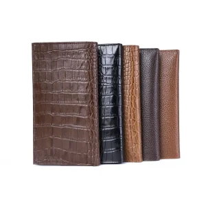 Mens Floater Croc Leather Wallets Code 8060A All Colors Variety Angles copy