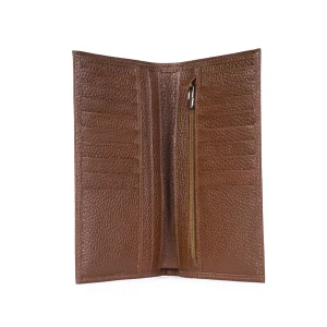 Mens Floater Leather Wallets Code 8060A Honey Color Detail View copy