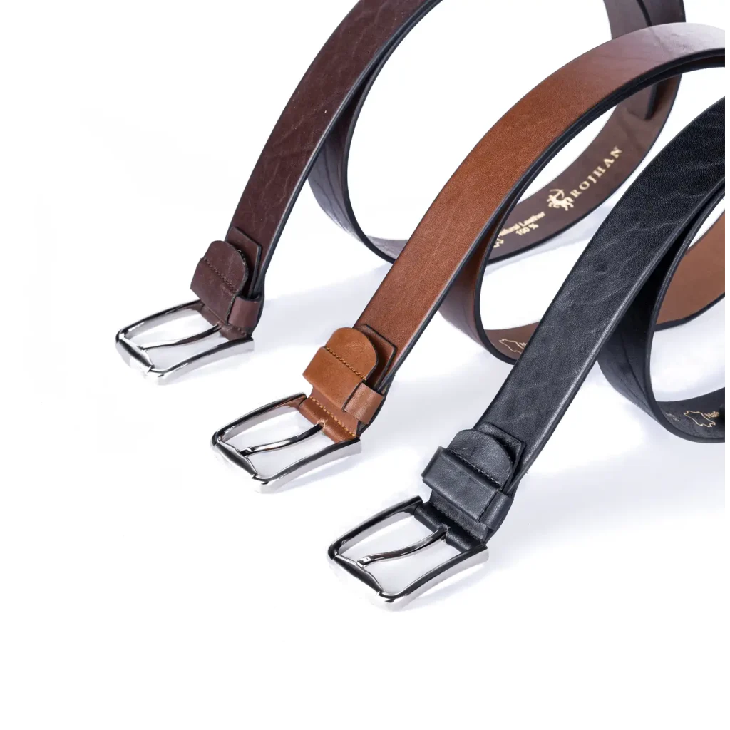Mens Leather Belt Code 6154A All Colors Detail View copy