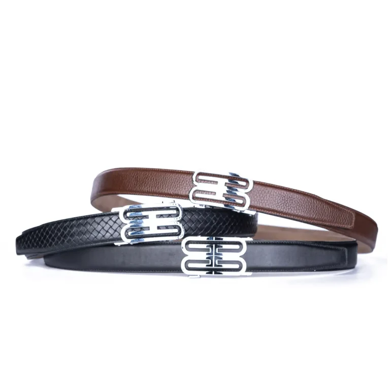 Mens Leather Belts Code 6104B All Colors Front View copy