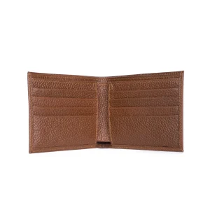 Mens Leather Floater Card Wallet Code 8061A Honey Color Detail View copy