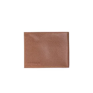 Mens Leather Floater Card Wallet Code 8061A Honey Color Front View copy