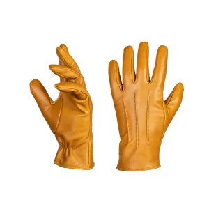 Mens Leather Gloves Code 2503 1J Honey Color Detail View copy