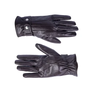 Mens Leather Gloves Code 2513J Brown Color Front Back View copy