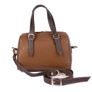 Womens Leather Handbags Code 9308B Honey Color Front View copy