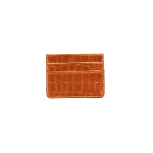 Leather Card Holder Code 4009A Honey Color Back View copy