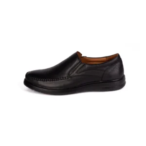 Mens Leather Casual Shoes Code 7139E Black Color Side Shot copy