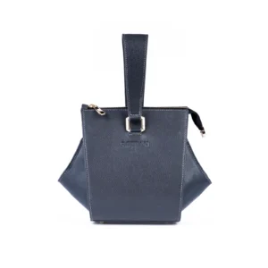 Womens Floater Leather HandBag Code 9537A Gray Color Front View copy