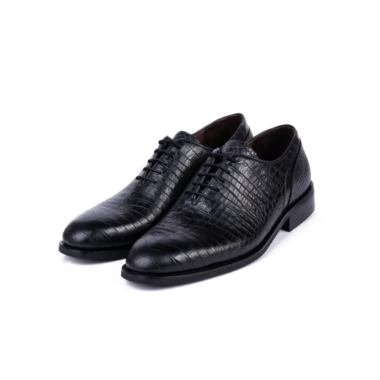 Mens Leather Classic Shoes Code 7164G Black Color Shot copy