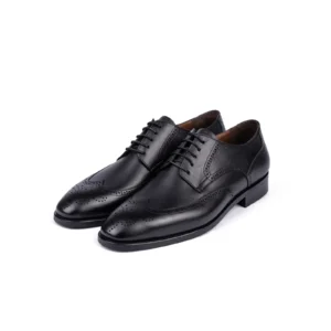 Mens Leather Classic Shoes Code 7160E Black Color Shot copy