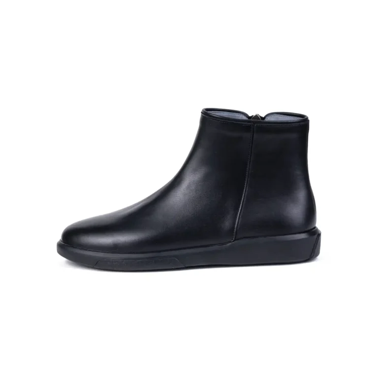 Womens Leather Boots Code 5201Z Black Color Side Shot copy