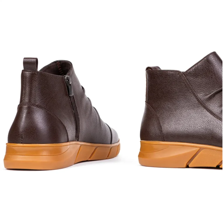 Mens Leather Boots Code 7133Z Brown Color Back Shot copy