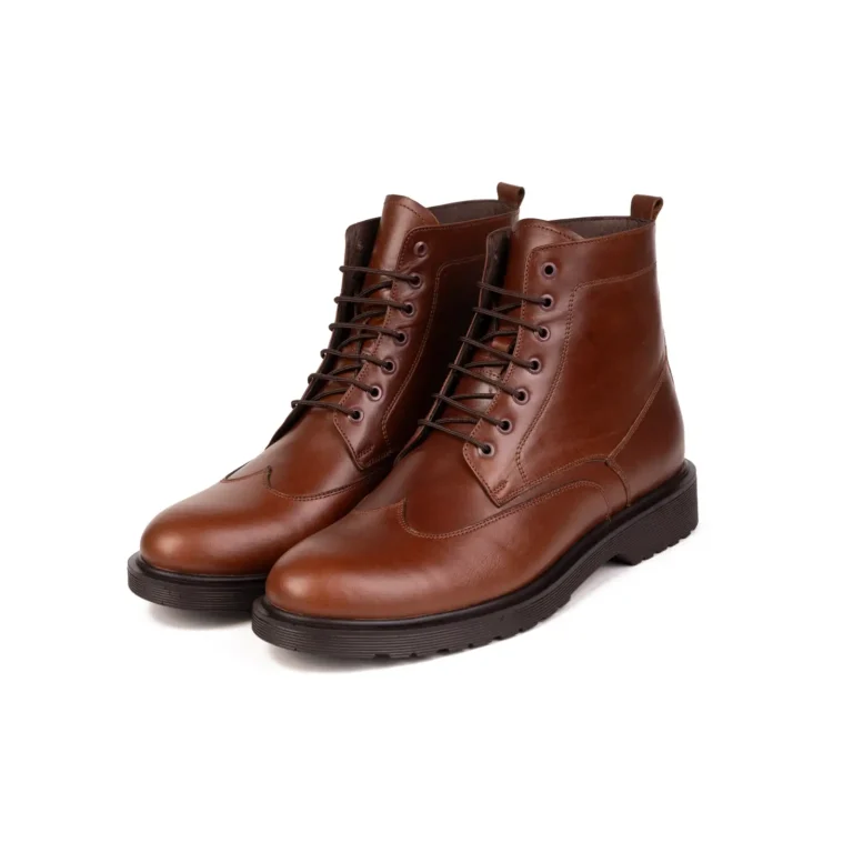 Mens Leather Derbi Boot Code 7164Z Brown Color Shot copy