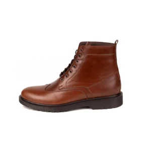 Mens Leather Derbi Boot Code 7164Z Brown Color Side Shot copy
