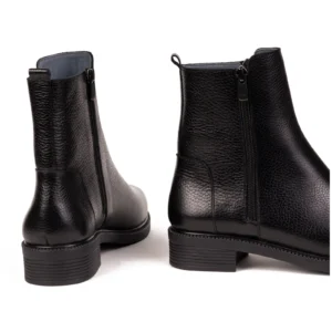 Womens Leather Boots Code 5163Z Black Color Back Shot copy