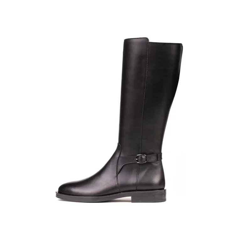 Womens Leather Boots Code 5166Z Black Color Side Shot copy