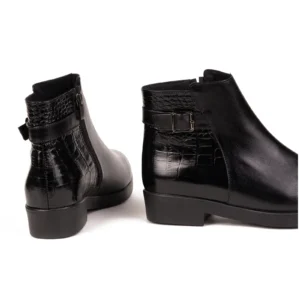 Womens Leather Boots Code 5177Z Black Color Back Shot copy