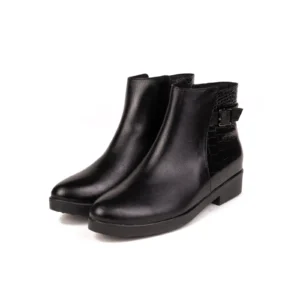 Womens Leather Boots Code 5177Z Black Color Shot copy