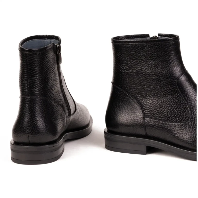 Womens Leather Boots Code 5183Z Black Color Back Shot copy