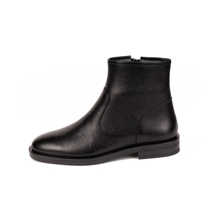 Womens Leather Boots Code 5183Z Black Color Side Shot copy